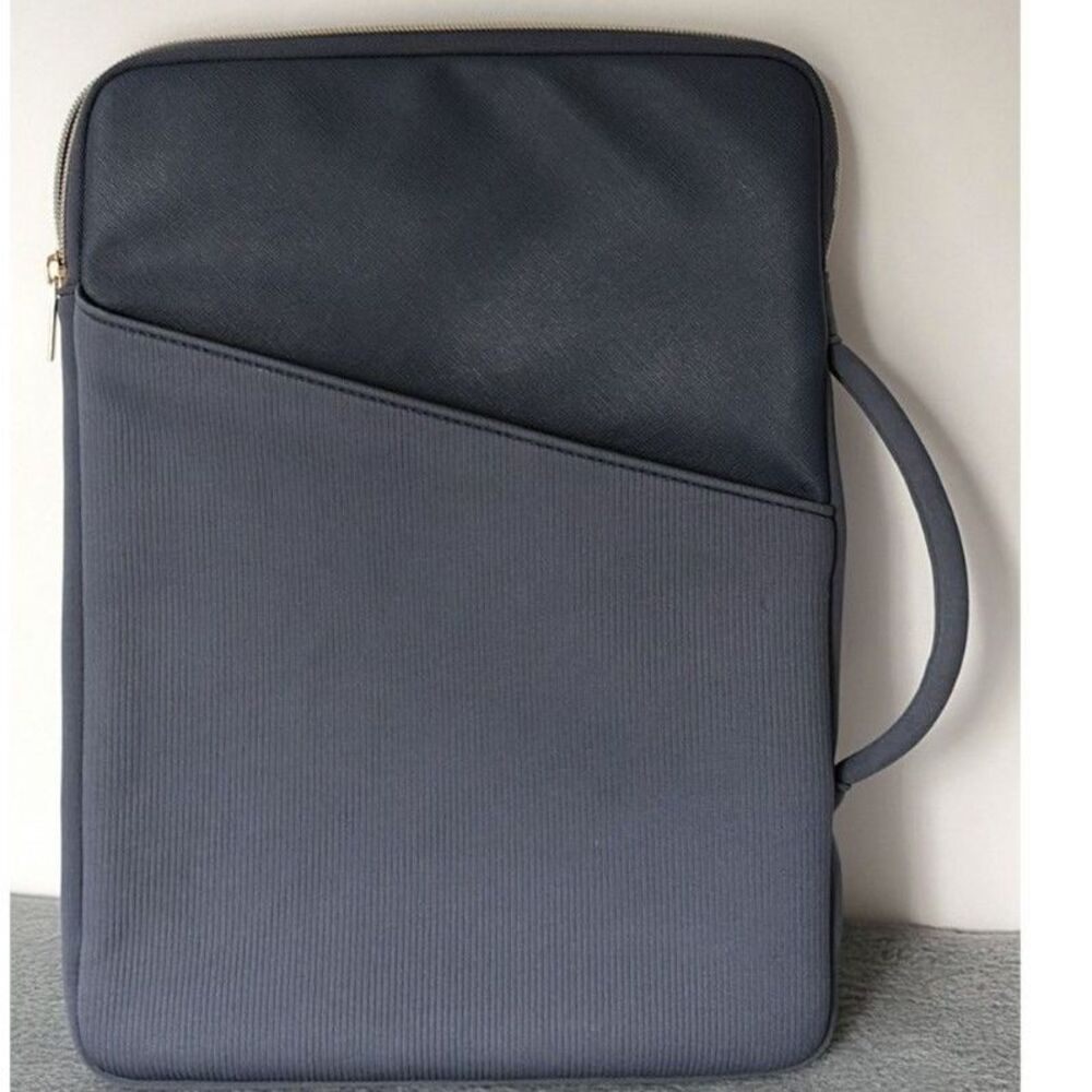 Grey Padded Laptop Sleeve with Handle